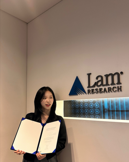 2023년 WISET-Lam Research 글로벌 멘토링 멘티로 참여 후 2024년 Lam Research 정규직이 된 이윤희님